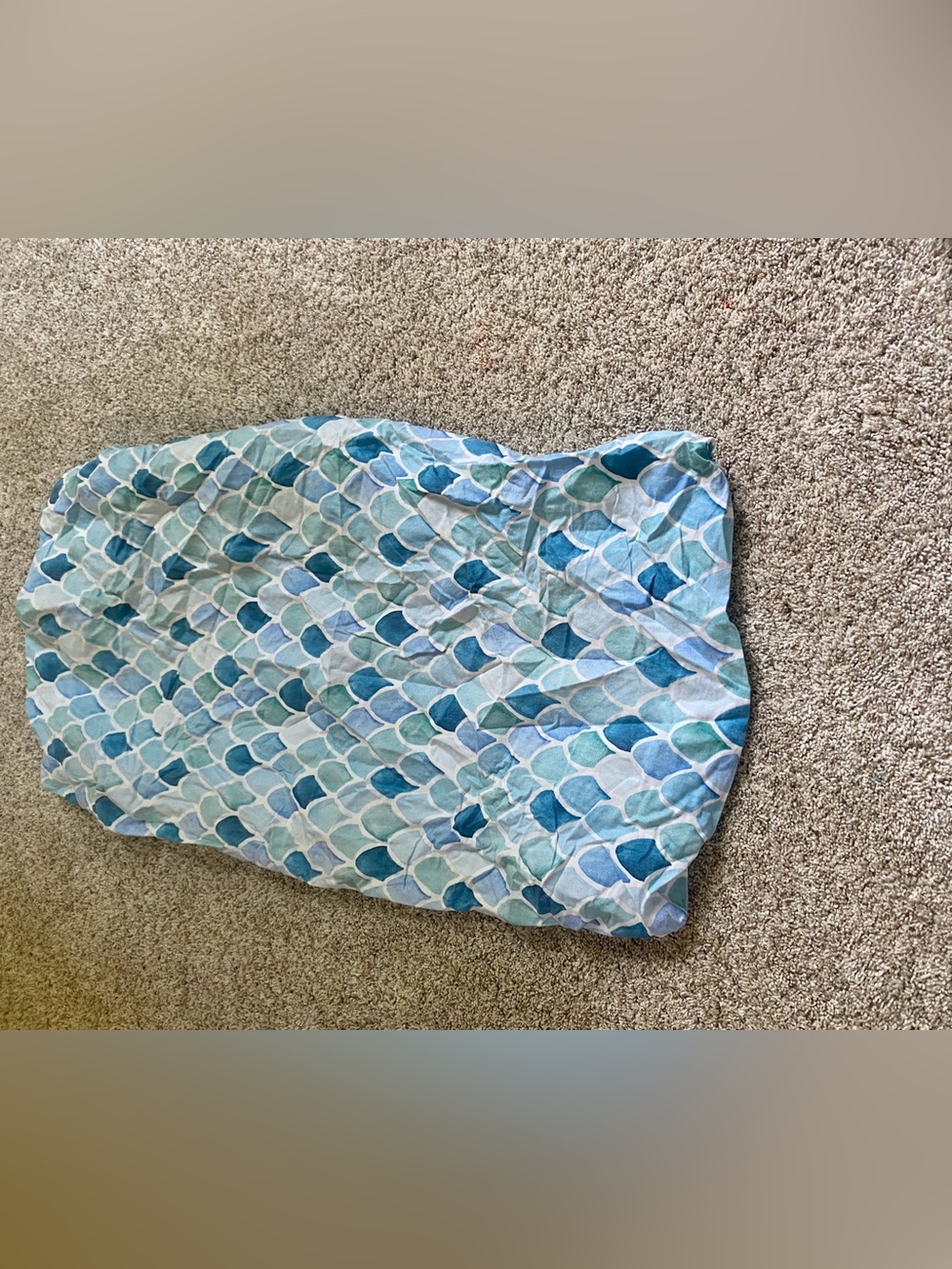 Carousel Designs Mermaid Scales Changing Pad Cover & Crib Skirt